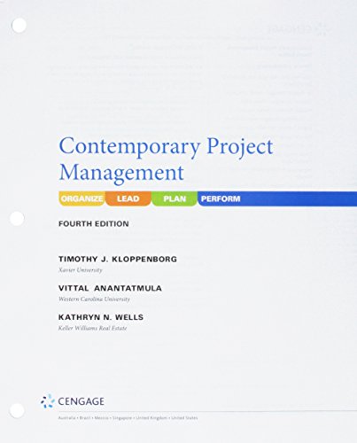 Imagen de archivo de Bundle: Contemporary Project Management, Loose-leaf Version, 4th + MindTap Decision Sciences, 1 term (6 months) Printed Access Card a la venta por GoldenWavesOfBooks