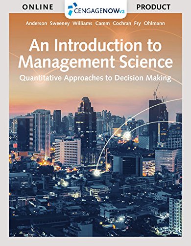 Beispielbild fr Bundle: An Introduction to Management Science: Quantitative Approach, Loose-leaf Version, 15th + CNOWv2, 1 term Printed Access Card zum Verkauf von BooksRun