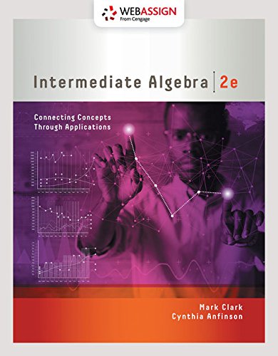 Imagen de archivo de WebAssign Printed Access Card for Clark/Anfinson's Intermediate Algebra: Connecting Concepts Through Application, Single-Term a la venta por Campus Bookstore