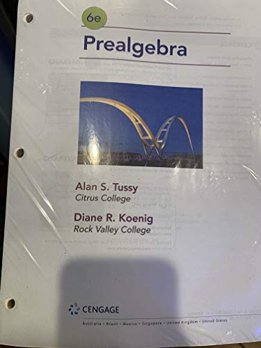 Stock image for (a teacher copy) Prealgebra 6th 2019 6e LOOSE leaf complete all pages; with annotations in red, ink intended for teachers; for sale by BooXX in Stock