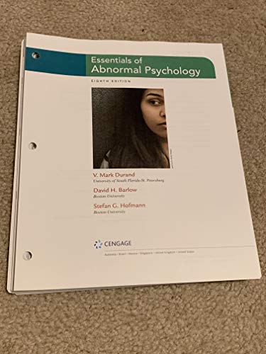 9781337619370: Essentials of Abnormal Psychology