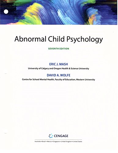 Imagen de archivo de ABNORMAL CHILD PSYCHOLOGY (LOOSE)-TEXT a la venta por Pangea