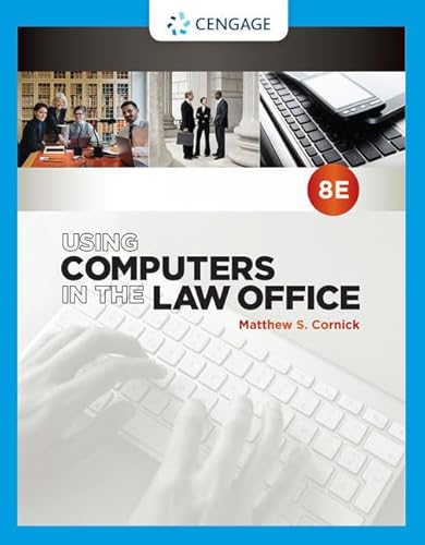 9781337624985: Using Computers in the Law Office (Mindtap Course List)