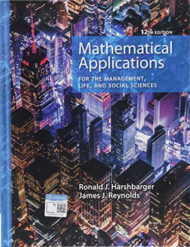 Beispielbild fr Mathematical Applications for the Management, Life, and Social Sciences zum Verkauf von BooksRun