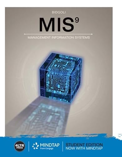 9781337625982: Bundle: MIS + MindTap for Bidgoli's MIS, 1 term Printed Access Card