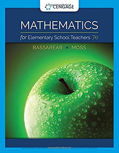 Stock image for Mathematics for Elementary School Teachers for sale by SecondSale