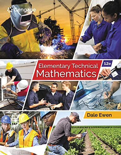 9781337630603: Student Solutions Manual for Ewen's Elementary Technical Mathematics, 12th