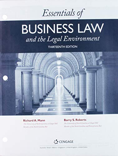 Stock image for Bundle: Essentials of Business Law and the Legal Environment, Loose-leaf Version, 13th + MindTap Business Law, 1 term (6 months) Printed Access Card for sale by Textbooks_Source