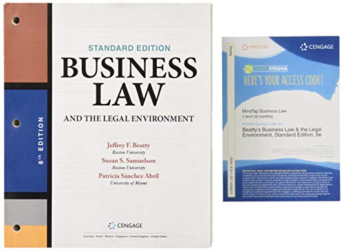 9781337737074: Business Law and the Legal Environment + Mindtap Business Law, 1 Term 6 Months Access Card: Standard Edition