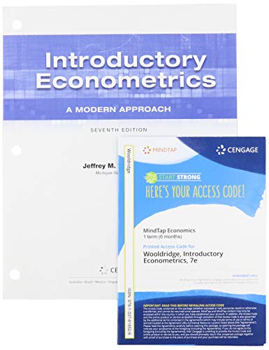 Beispielbild fr Bundle: Introductory Econometrics: A Modern Approach, Loose-leaf Version, 7th + MindTap, 1 term Printed Access Card zum Verkauf von Textbooks_Source