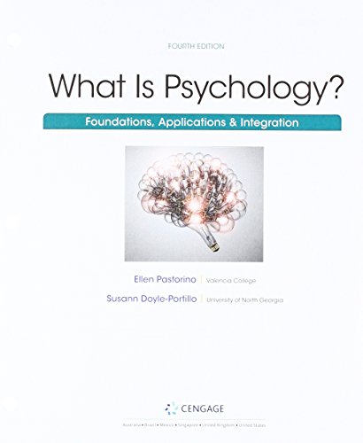 Stock image for Bundle: What is Psychology?: Foundations, Applications, and Integration, Loose-Leaf Version, 4th + MindTap Psychology, 1 term (6 months) Printed Access Card for sale by Better World Books: West