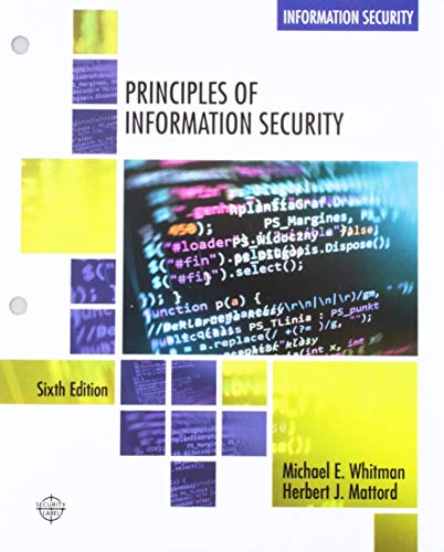 Beispielbild fr Principles of Information Security + Mindtap Information Security, 1 Term 6 Months Printed Access Card zum Verkauf von Revaluation Books