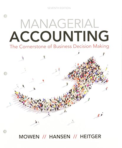 Stock image for Bundle: Managerial Accounting: The Cornerstone of Business Decision-Making, Loose-Leaf Version, 7th + CNOWv2, 1 term Printed Access Card + JoinIn . Turning Tech RF/QT/QT2 $15 Coupon, Fall 2017 for sale by Textbooks_Source