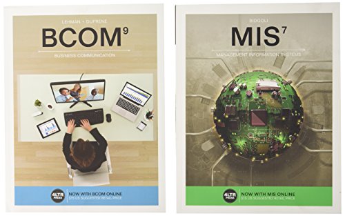 9781337754262: Mis + Mis Online, 1 Term 6 Months Access Card + Bcom, 9th Ed. + Bcom Online, 1 Term 6 Months Access Card