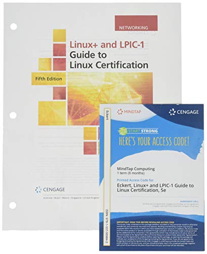 Imagen de archivo de Bundle: Linux+ and LPIC-1 Guide to Linux Certification, Loose-leaf Version, 5th + MindTap, 1 term Printed Access Card a la venta por Campus Bookstore