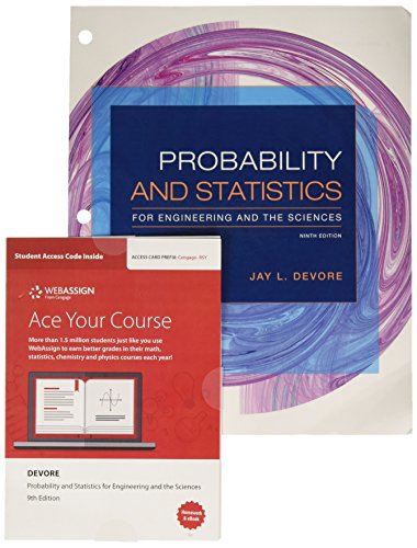 Stock image for Bundle: Probability and Statistics for Engineering and the Sciences, Loose-leaf Version, 9th + WebAssign Printed Access Card for Devore's Probability . and the Sciences, 9th Edition, Single-Term for sale by HPB-Red