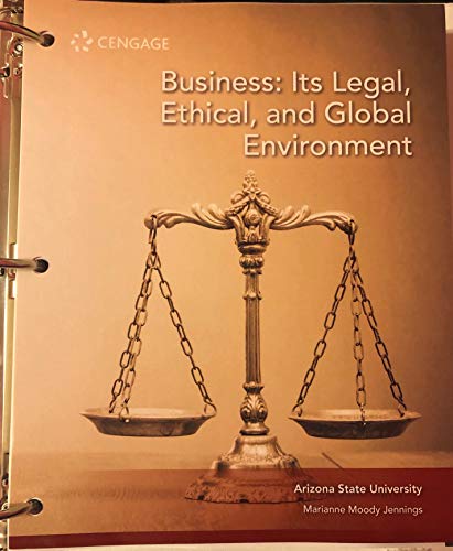Stock image for Business: It's Legal, Ethical, and Global Environment 11th Edition for sale by HPB-Red