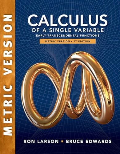 9781337782449: Calculus of a Single Variable: Early Transcendental Functions, International Metric Edition