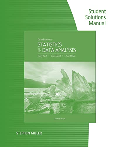 Stock image for Student Solutions Manual for Peck/Short/Olsen's Introduction to Statistics and Data Analysis for sale by GoldenWavesOfBooks