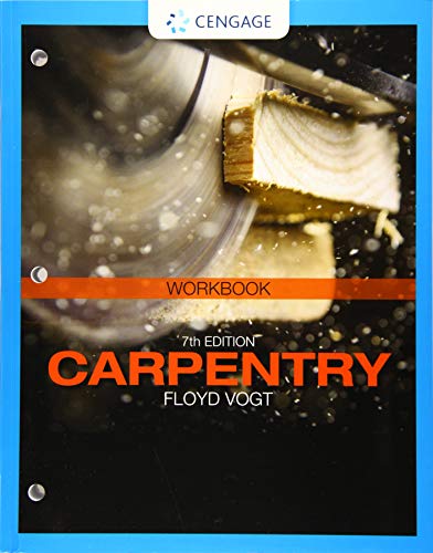 Stock image for Student Workbook for Vogt's Carpentry, 7th for sale by TextbookRush