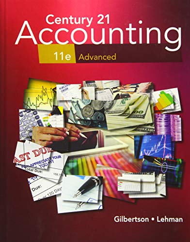 Beispielbild fr Century 21 Accounting: Advanced, 11th Student Edition (MindTap Course List) zum Verkauf von BooksRun