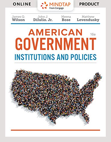 Stock image for Bundle: American Government: Institutions and Policies, Loose-leaf Version, 16th + MindTap Political Science, 1 term (6 months) Printed Access Card for sale by Better World Books