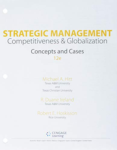 Stock image for Bundle: Strategic Management: Concepts and Cases: Competitiveness and Globalization, Loose-Leaf Version, 12th + MindTapV2.0 Management, 1 term (6 months) Printed Access Card for sale by Textbooks_Source