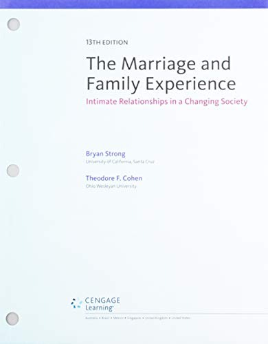 9781337885560: Bundle: The Marriage and Family Experience: Intimate Relationships in a Changing Society, Loose-leaf Version, 13th + MindTap Sociology, 1 term (6 months) Printed Access Card, Enhanced