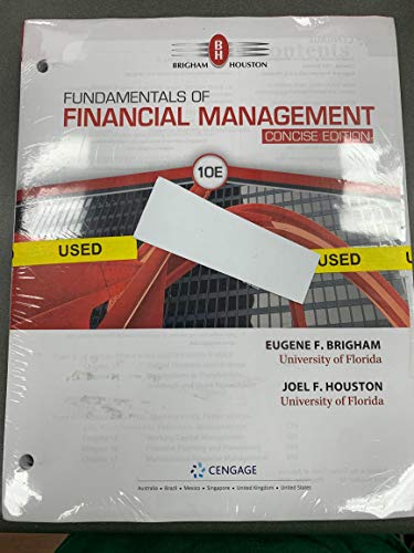 9781337902595: Fundamentals of Financial Management: Concise, Loose-leaf Version 10 Editon