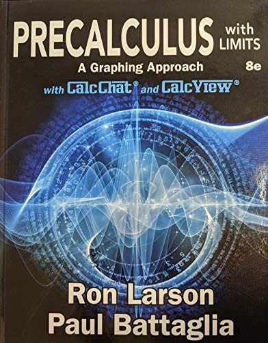 Beispielbild fr Precalculus with Limits: A Graphing Approach 8th Edition zum Verkauf von Wrigley Books