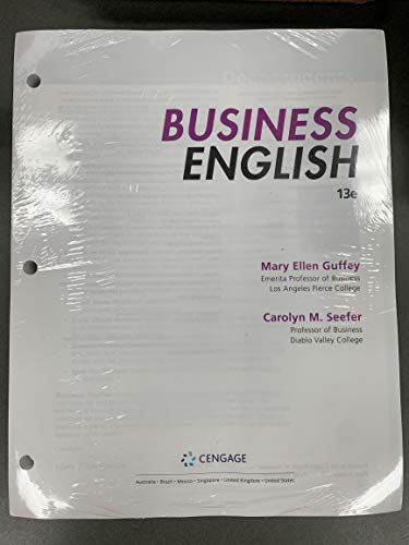 Imagen de archivo de Business English 13th Edition (LL) a la venta por Facetextbooks