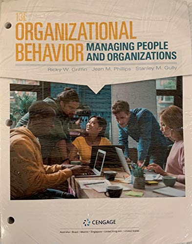 Imagen de archivo de Organizational Behavior: Managing People and Organizations (MindTap Course List) a la venta por Better World Books