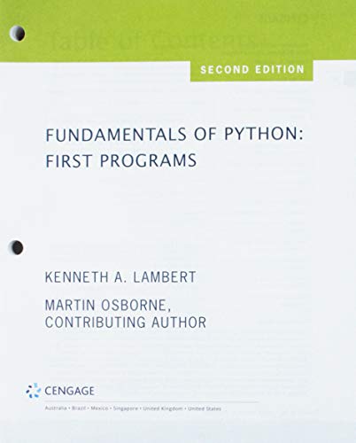 Stock image for Fundamentals of Python First Programs, Version, 2nd , [Product ] Lambert, Kenneth A. for sale by College Campus