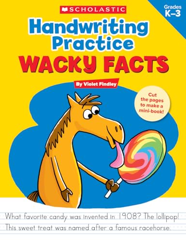 Beispielbild fr Handwriting Practice: Wacky Facts: Grades K-3 zum Verkauf von Russell Books