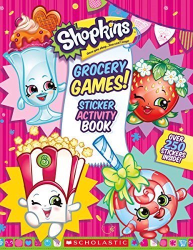 9781338038057: Grocery Games! (Shopkins Jumbo Sticker Activity Book)