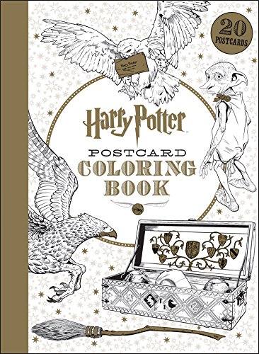 9781338045758: Harry Potter Postcard Coloring Book