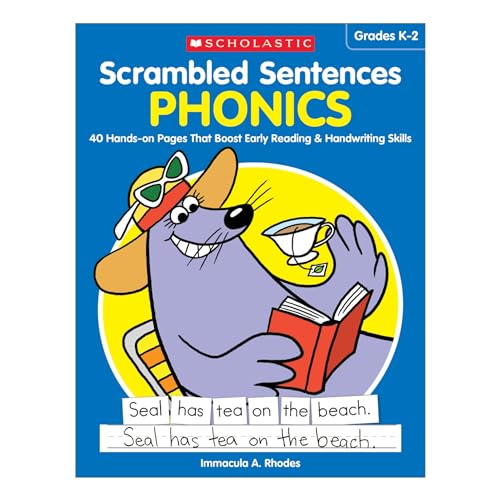 9781338112986: Scrambled Sentences: Phonics: 40 Hands-on Pages That Boost Early Reading & Handwriting Skills