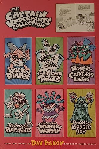 

The Captain Underpants Collection Boxed Set, Eight Epic Novels with Bonus Bookmark