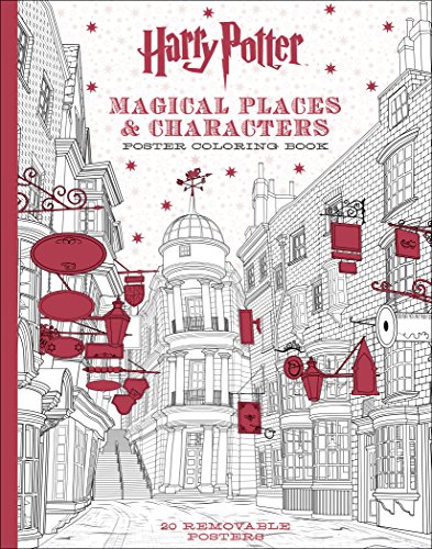 9781338132922: Harry Potter Magical Places & Characters Poster Coloring Book