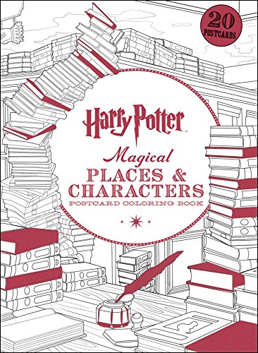 9781338132946: Harry Potter Magical Places & Characters Postcard Coloring Book
