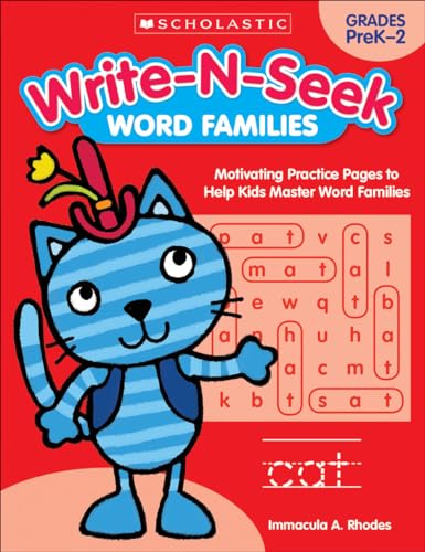 Stock image for Write-N-Seek: Word Families: Motivating Practice Pages to Help Kids Master Word Families for sale by HPB-Ruby