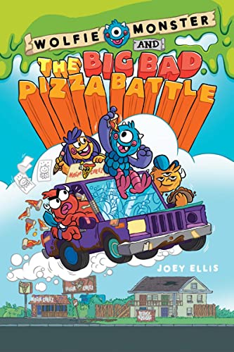 Imagen de archivo de Wolfie Monster and the Big Bad Pizza Battle: a Graphic Novel (Library Edition) a la venta por Better World Books