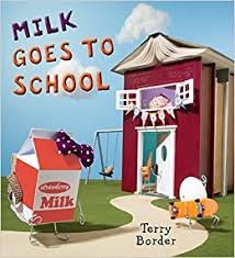 9781338210545: Milk Goes to School with read along CD