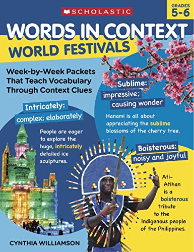 Beispielbild fr Words in Context: World Festivals: Week-By-Week Packets That Teach Vocabulary Through Context Clues zum Verkauf von Buchpark