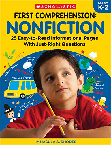 Stock image for First Comprehension: Nonfiction: 25 Easy-to-Read Informational Pages with Just-Right Questions for sale by Your Online Bookstore