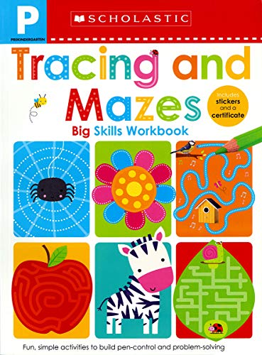 Stock image for Tracing and Mazes Pre-K Workbook: Scholastic Early Learners (Big Skills Workbook) for sale by ThriftBooks-Atlanta