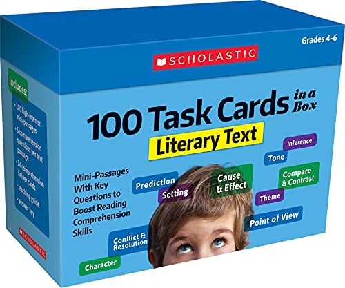 Stock image for 100 Task Cards in a Box: Literary Text: Mini-Passages with Key Questions to Boost Reading Comprehension Skills for sale by Ergodebooks