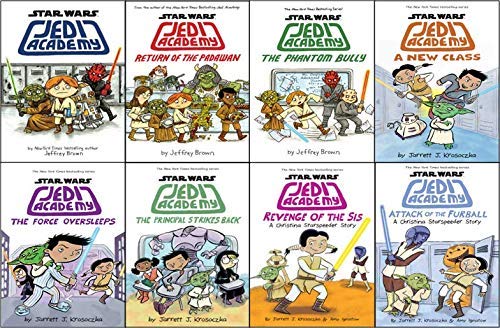 Stock image for Star Wars Jedi Academy Series Set of 8 Jedi Academy, Return of the Padawan, The Phantom Bully, A New Class, The Force Oversleeps, Revenge of the Sis, The Principal Strikes Back, Attack of the Furball for sale by Books for Life