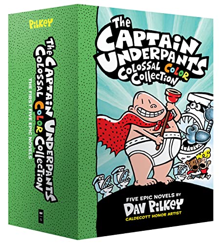 9781338603323: The Captain Underpants Colossal Color Collection (Captain Underpants #1-5 Boxed Set)
