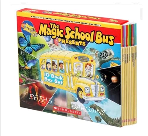 Imagen de archivo de The Magic School Bus 10 Book Set: Dinosaurs, Volcanoes, Earth, Space, Insects, Weather, Solar System, Rain Forest & More a la venta por ZBK Books